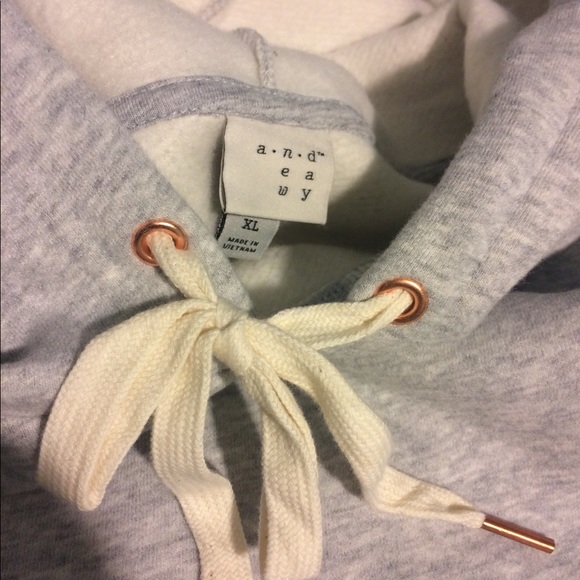 New Long Gray Sweatshirt Hoodie - Picture 2 of 5